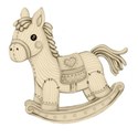 sepia rocking horse