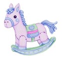 lilac rocking horse