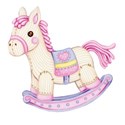 pink rocking horse