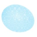 easter egg med blue swirls
