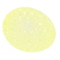 easter egg yellow swirls