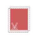 red bunny frame