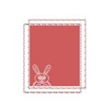 red bunny frame