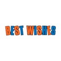 best wishes blue and orange