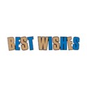 best wishes gold and blue
