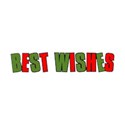 best wishes green and red