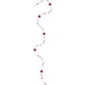 string beads red