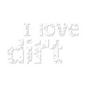 wordartilovedirtwhite