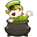 leprechaun in pot sticker