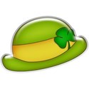 Lucky hat sticker