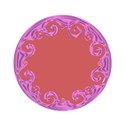 pink ornament frame