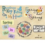 Spring Word Art #1