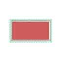 Little scallop frame aqua