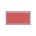 Little scallop frame lt purple