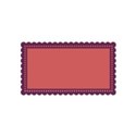 Little scallop frame plum