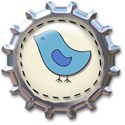 bottle cap bluebird