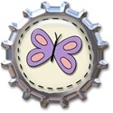 bottle cap butterfly