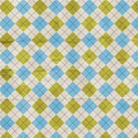 Paper Argyle Plaid Blue