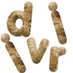 Gold Alphabets 