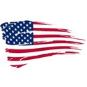 american flag sticker