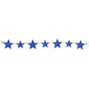 rustic star strip blue