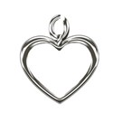 open heart charm