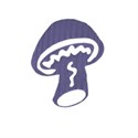 purple mushroom