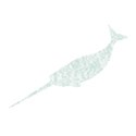 narwhal stamp