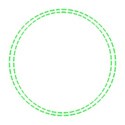 double stitched framegreen