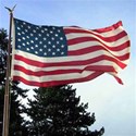 American flying-flag background