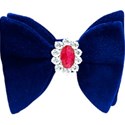 blue bow with ruby