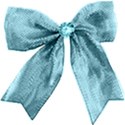 light blue bow
