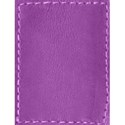 purple  stitched tag