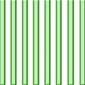 Green metal and white stripes