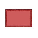Red rectangle frame