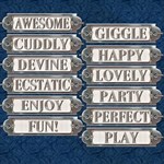 Metal Word Plates #4