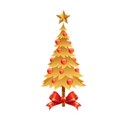 Christmas tree with ribbon