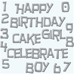 Big Birthday Words & Numbers