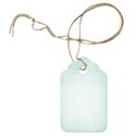 tagged string lighter teal
