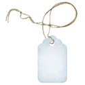 tagged string lighter blue