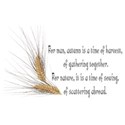 harvest scatter poem wheat