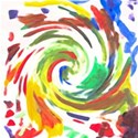 child s painting swirl background