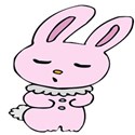 rabbit stuffed pink