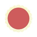 yellow frame scallop circle
