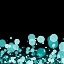 Cyan Confetti Background