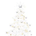 white and gold tree