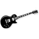 black guitar