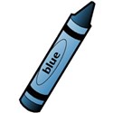 blue crayon