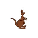 brown kangaroo