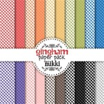 Rainbow Gingham Paper Pack